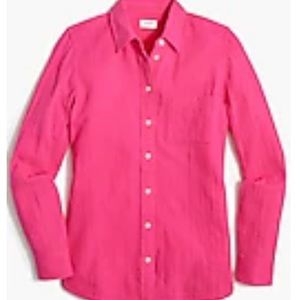 J.Crew gauze, button up shirt.
